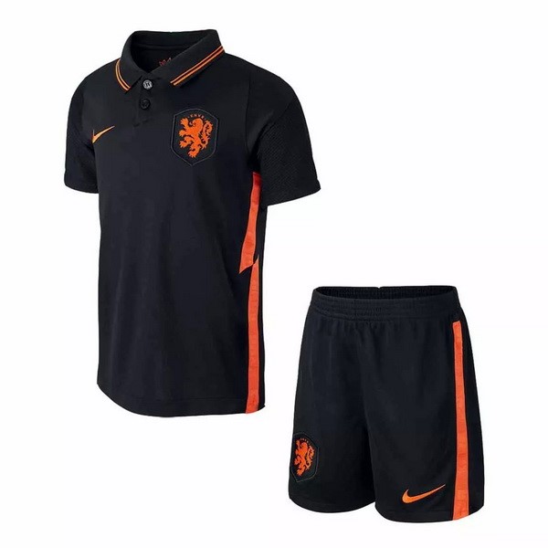 Maillot Football Pays Bas Exterieur Enfant 2020 Noir